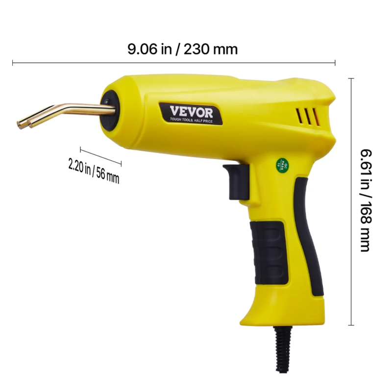 Plastic Welding Kit, 220W Plastic Welder Gun with 1200PCS Hot Staples & 76PCS We7
