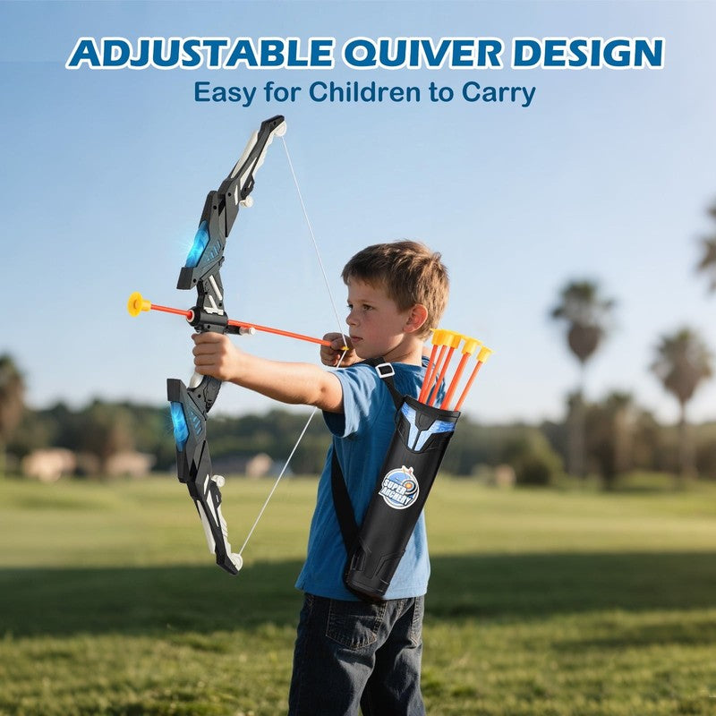 LED Standing Target Archery Set with Bow & Arrows for Kids 4 12 Years Old, Outdo3