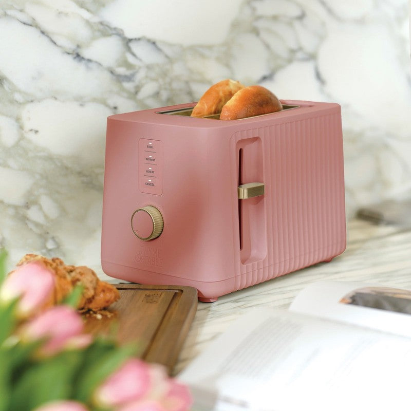 2-Slice Toaster, Extra-Wide Slots with Removable Crumb Tray, Faded Rose8