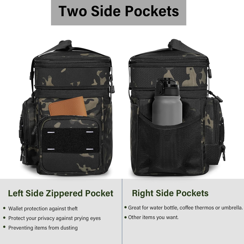 xpandable Tactical Insulated Lunch Box 16L Blue Leakproof Cooler Bag Heavy Duty1