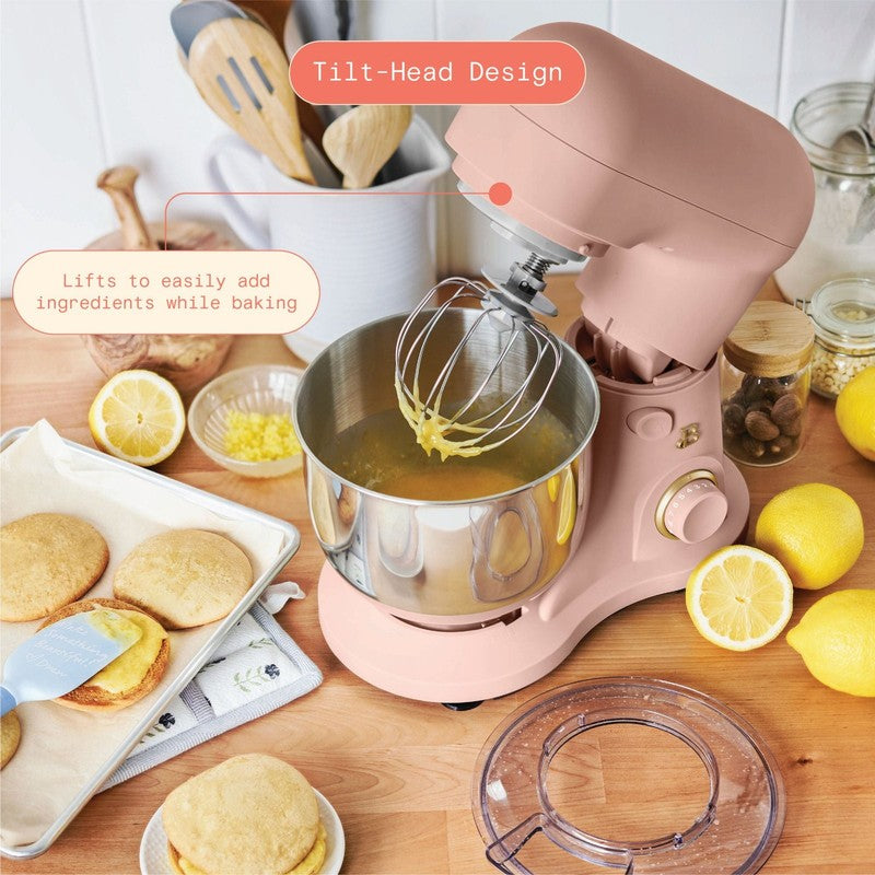 3.5 Qt Stand Mixer Lightweight Tilt Head Powerful Rose3
