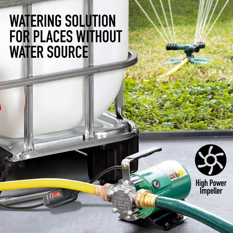Water Transfer Pump, 115V 330 Gallon per Hour   Portable Electric Utility Pump w2