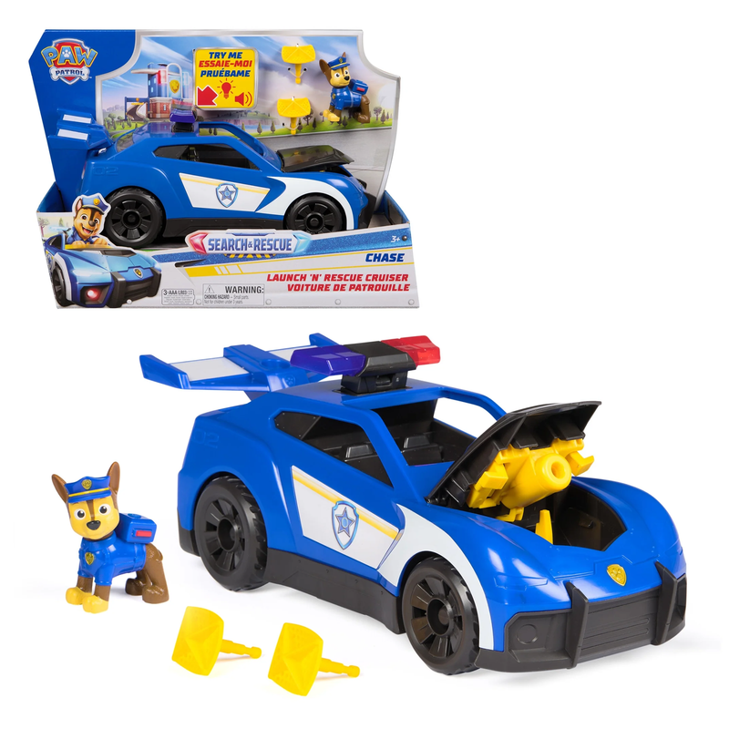Search & Rescue Police Pup Launch N Rescue Cruiser w/ Figure Lights Sound0