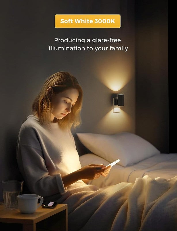 Dimmable Night Lights with Sensor, 3000K Soft White, 2 Pack for Home Use5