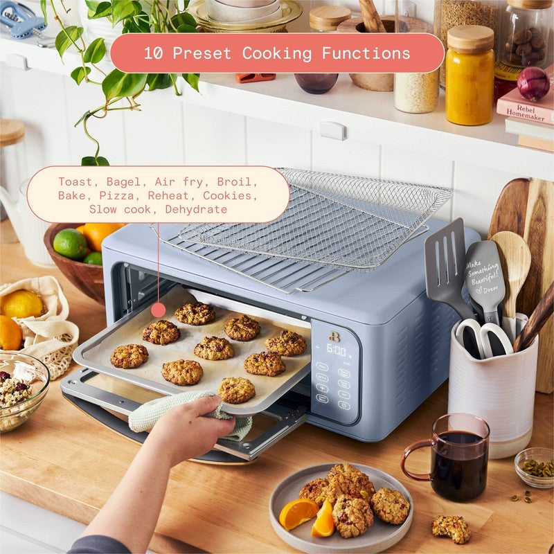 Drew Barrymore Infrared Air Fryer Toaster Oven 9-Slice 1800W Cornflower Blue4