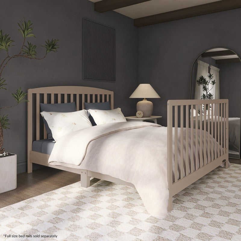 Odelle 5-In-1 Convertible Crib, Converts from Baby Crib to Toddler Bed, Day Bed,6
