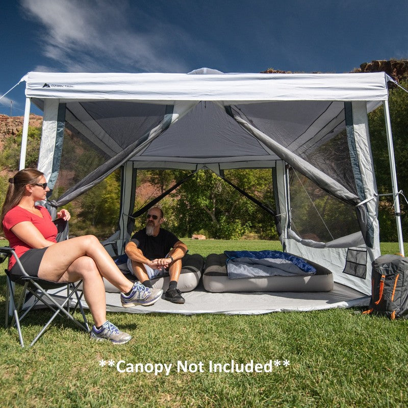 7-Person 2-In-1 Screen House Connect Tent with 2 Doors, Canopy Sold Separately2