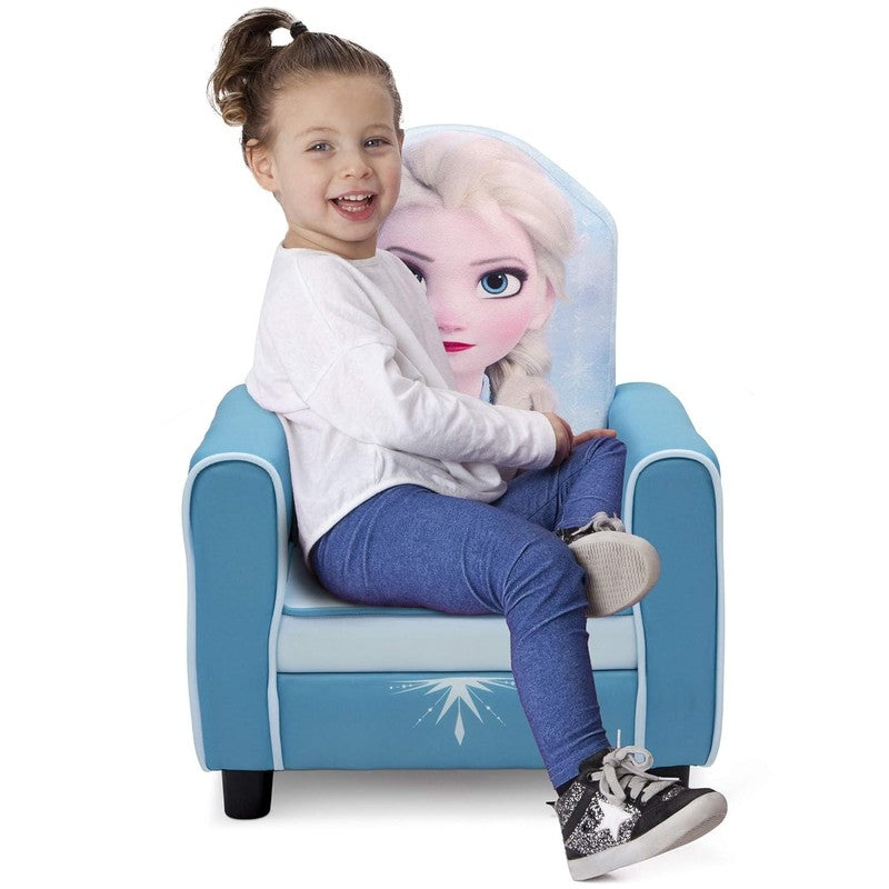 Figural Upholstered Kids Chair, Wood Frozen II Elsa3