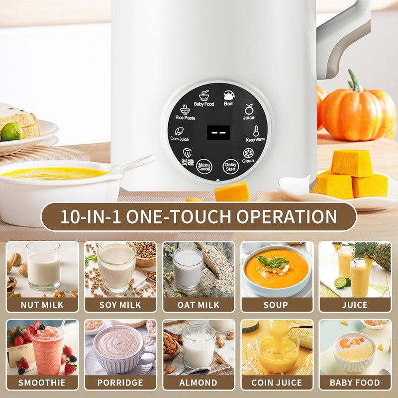 10 in 1 Nut Milk Maker Machine, Almond Milk Maker, 40Oz Self Clean/12H Delay/Kee1
