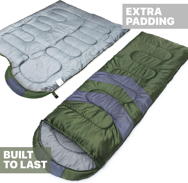 Sleeping Bag Cold Weather Adults Kids Lightweight Compact Camping Warm Gear3