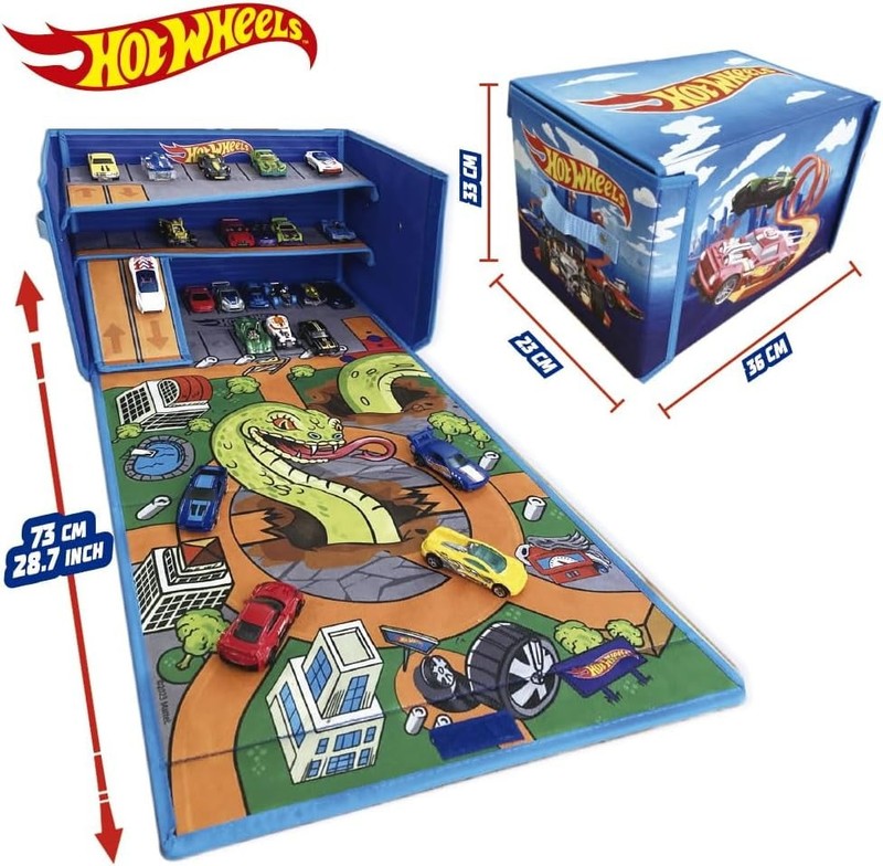 Cars Case Garage Box Playmat Car Toys Storage Box1