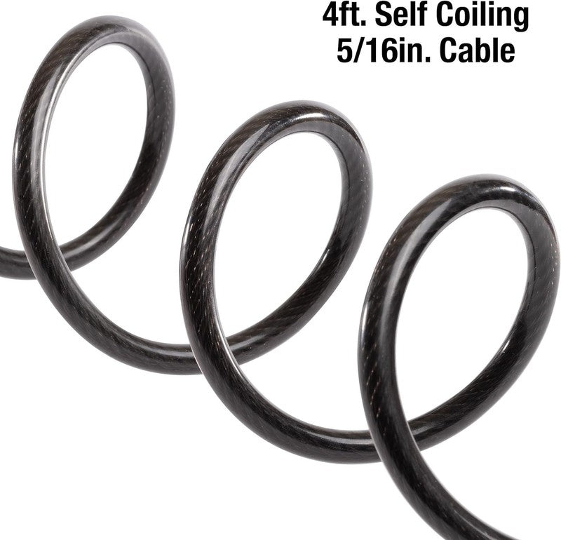 Bike Lock Cable with Combination Black, 8143D3