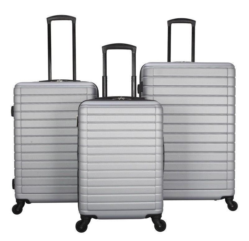 Protégé Vacationer 20" Carry On Expandable Hardside Luggage Silver Spinner3