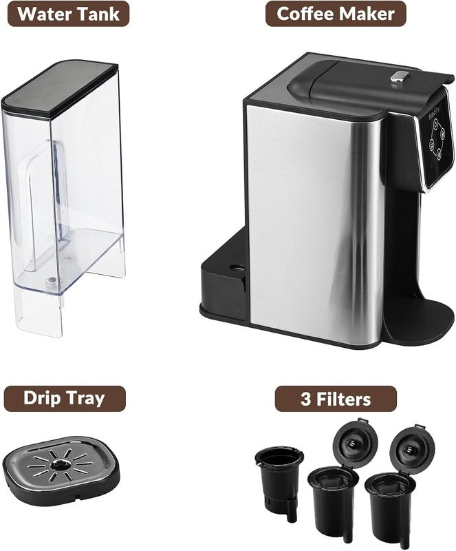 3 in 1 Single Serve Coffee Maker K Cup Compatible 6 10oz 50oz Reservoir6
