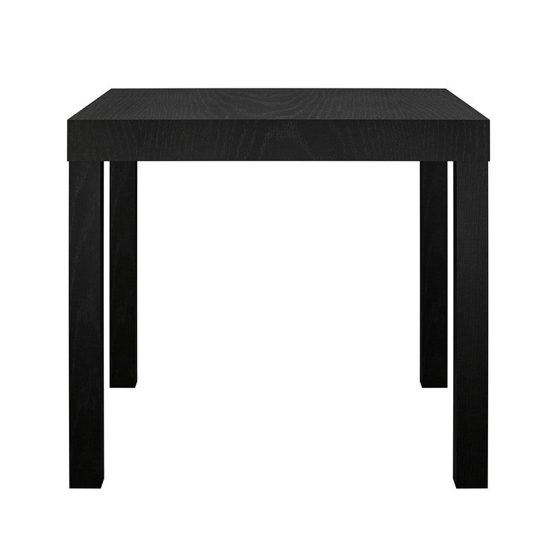 (4 Pack)  Parsons End Table, Black Oak3