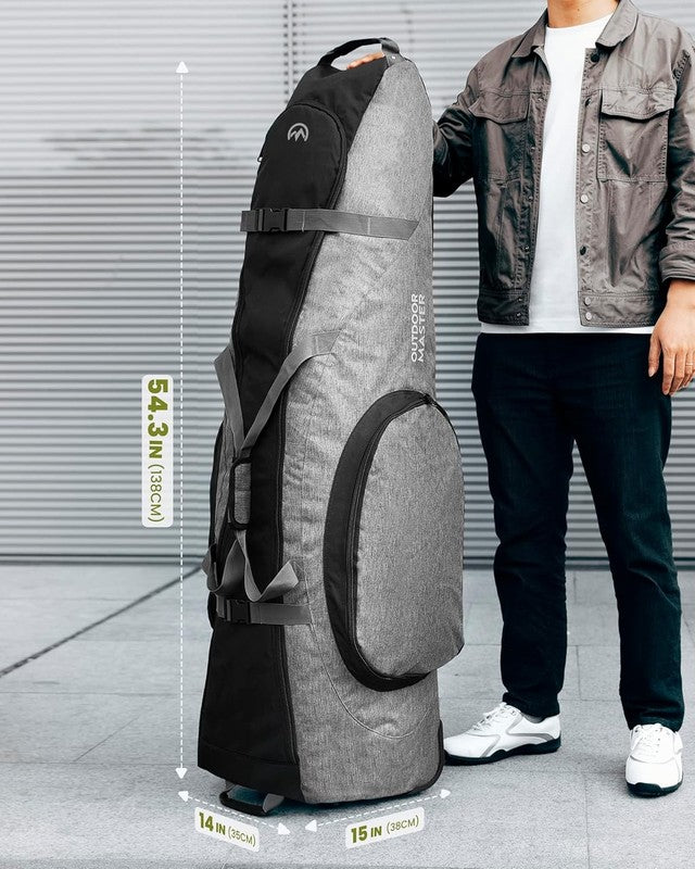 Padded Golf Travel Bag w Wheels 900D Heavy Duty Oxford Soft Sided Waterproof5