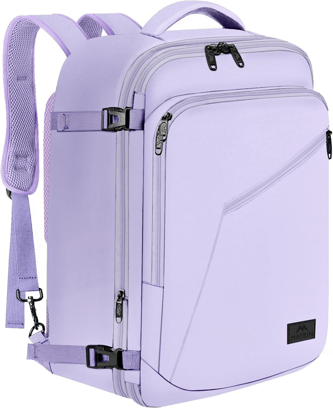 Women 40L Travel Backpack Carry On Expandable Airline Approved Bag11