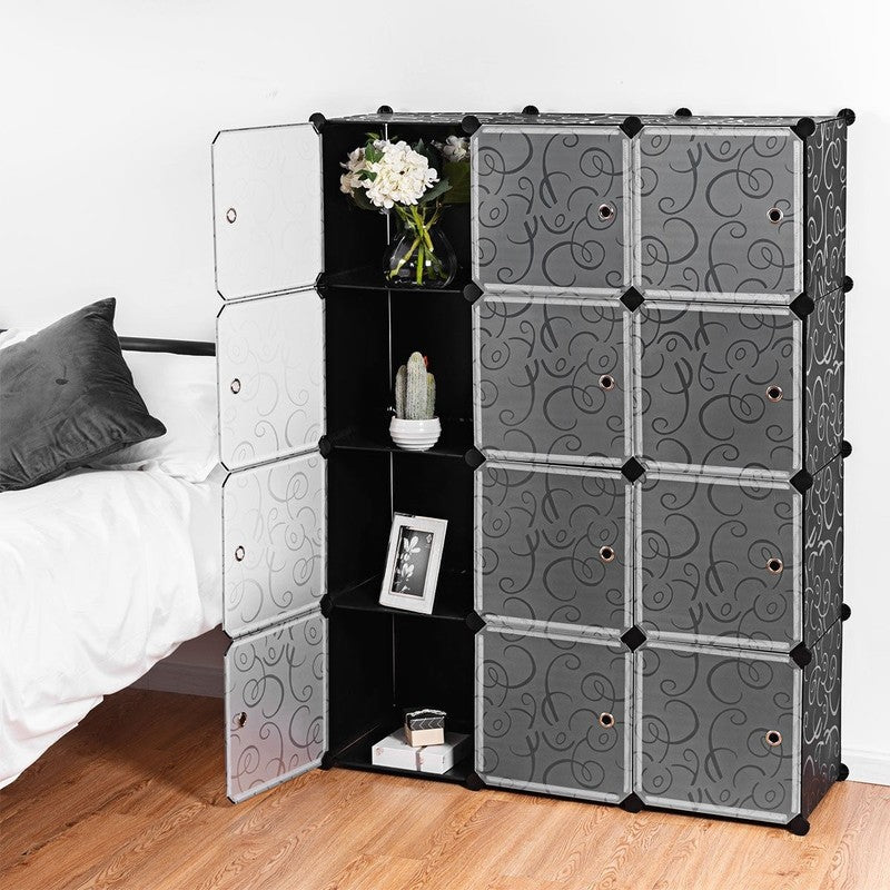 Portable 12-Cube Closet Organizer - Stylish Storage for Clothes & Accessories5