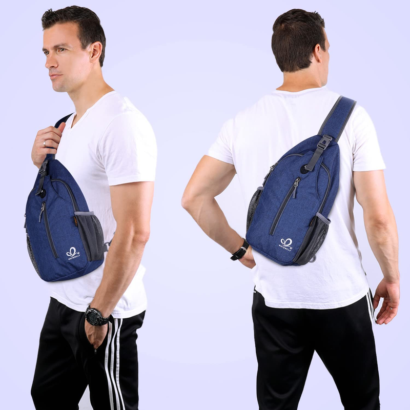 Crossbody Sling Backpack Travel Hiking Chest Bag Daypack Unisex5