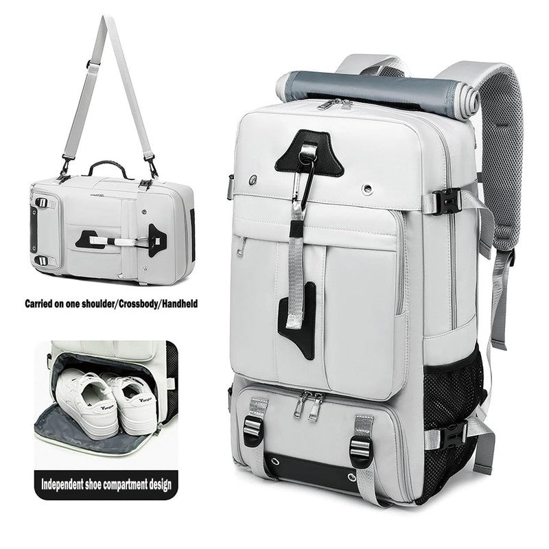 50L Travel Backpack Waterproof Extra Large Laptop Hiking Business Grey4