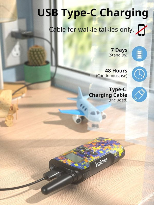 Kids Walkie Talkies 3 Pack Rechargeable Toy Radios Long Range 3 12 Gift3