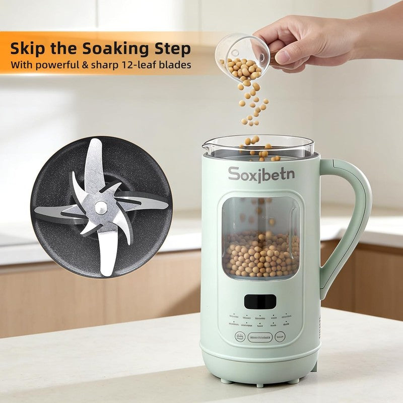 Nut Milk Maker & Multi Function Blender   1L Large Capacity, Self Cleaning, for 6