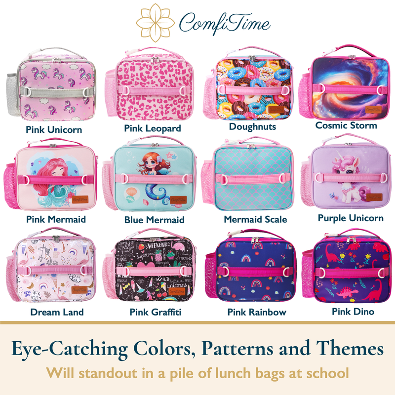 Lunch Bag for Kids – Insulated Lunch Box for Girls and Boys, Cute Reusable Coole10