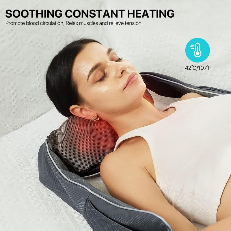 Cordless Neck & Shoulder Massager w/ Heat, Deep Tissue, Rechargeable, Gift Idea7