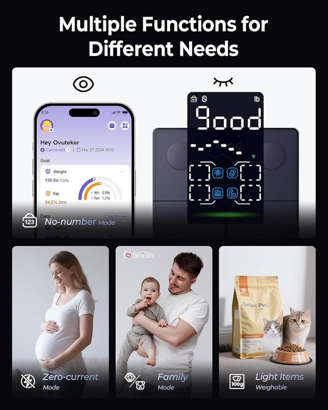 Smart Body Weight Scale, Digital BMI Bathroom Scale with App3