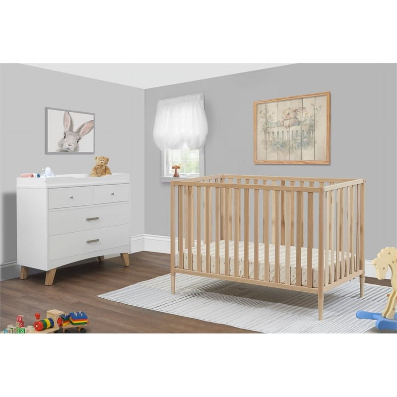 Mia Natural Wood Crib3
