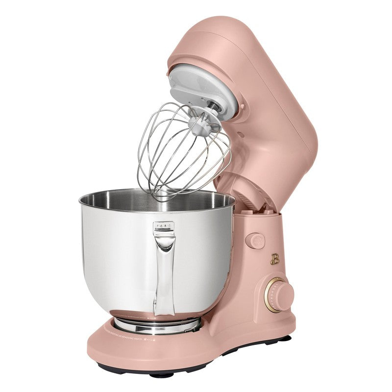 Beautiful 5.3 QT Stand Mixer w/ Flat Beater, Dough Hook by Drew Barrymore Rose9