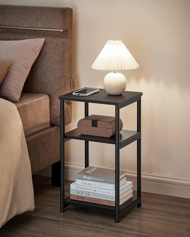 Side Table, Tall Nightstand, Black End Table for Living Room & Bedroom3