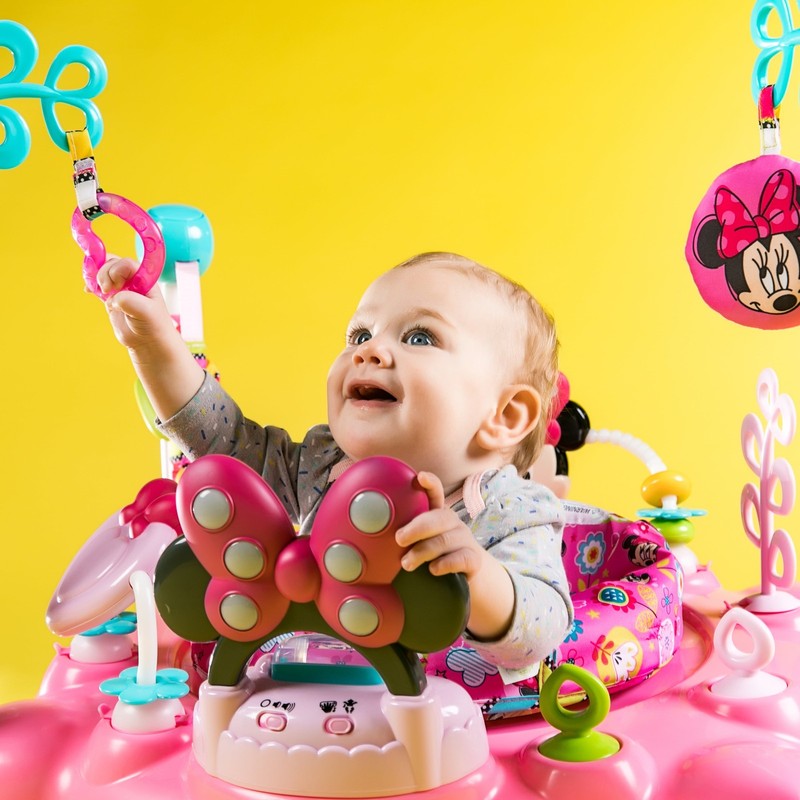 Disney Baby Minnie Mouse Peekaboo Activity Jumper, 6 12 Months4