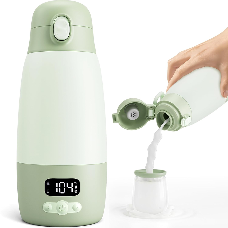 Portable Baby Bottle Warmer 17.8oz Fast Heat Breastmilk Formula9