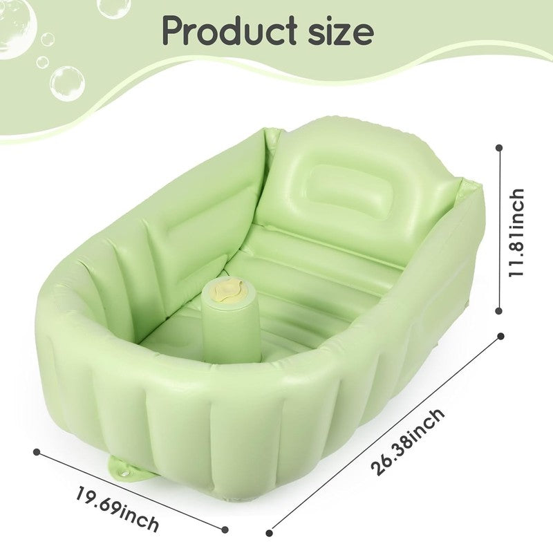 Inflatable Baby Bathtub – Portable Toddler Tub with Foldable Design2