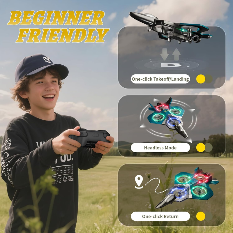 RC Foam Airplane Fighter Jet Remote Control Plane 360° Flip Kids Adults2