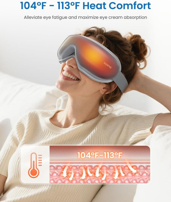 Eye Massager with Heat & Vibration – 5 Massage Modes, Bluetooth Music, Adjustabl2