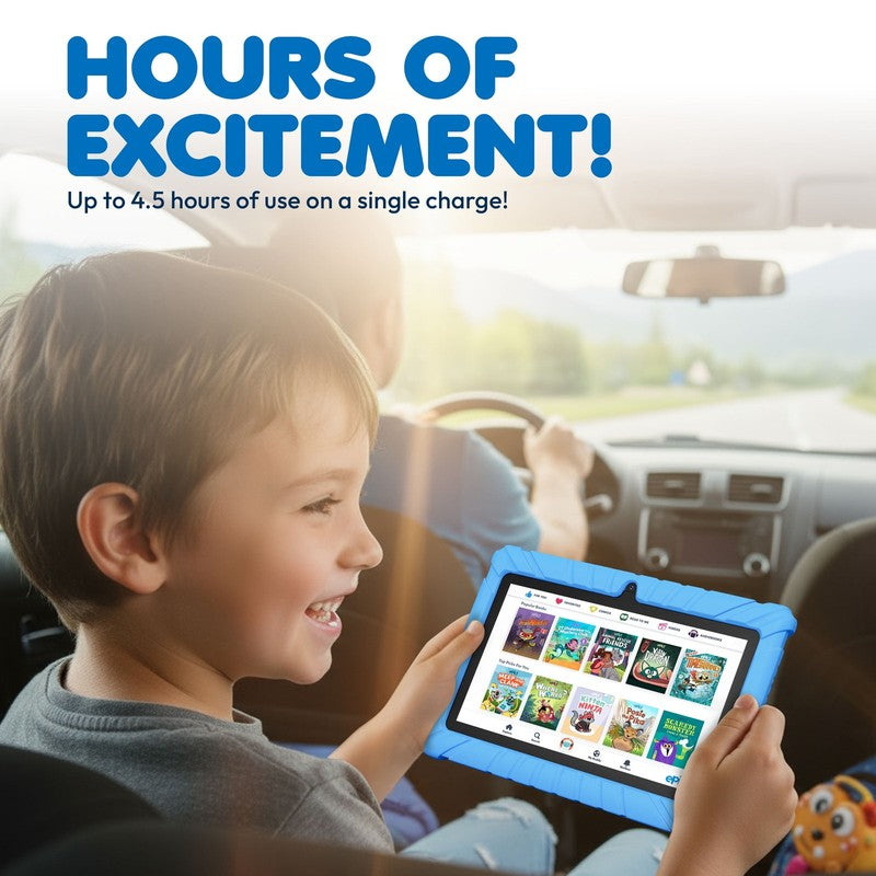 7" Kids Tablet 2025 Model with Epic! & Lingokids, Educational Android Tablet for1