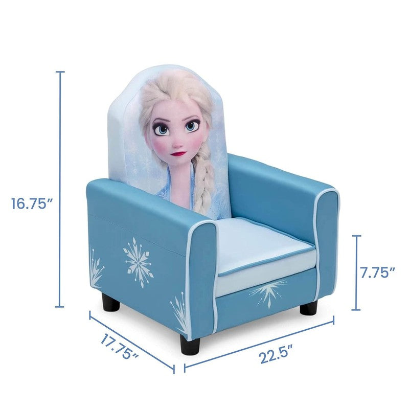 Figural Upholstered Kids Chair, Wood Frozen II Elsa2