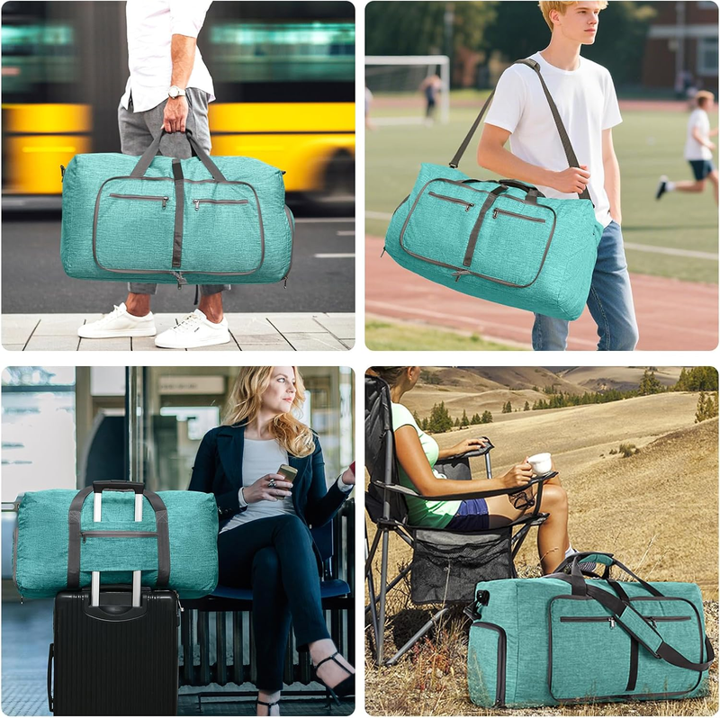 65L 85L 115L Foldable Travel Duffle Bag Weekender Overnight Shoe Compartment7