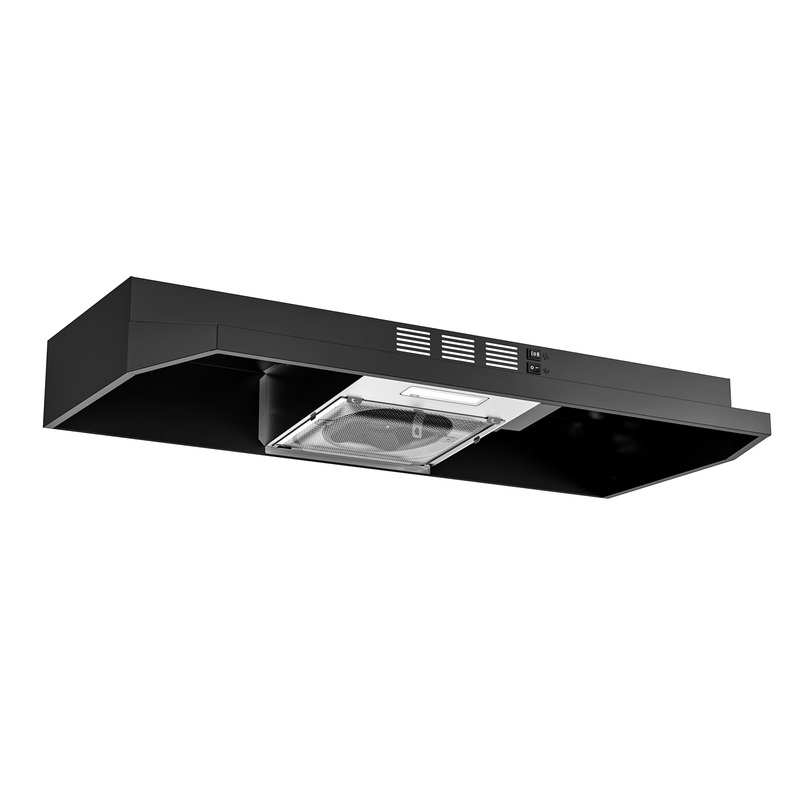 Black 36" Under Cabinet Range Hood 300CFM 2-Speed Ducted/Ductless0