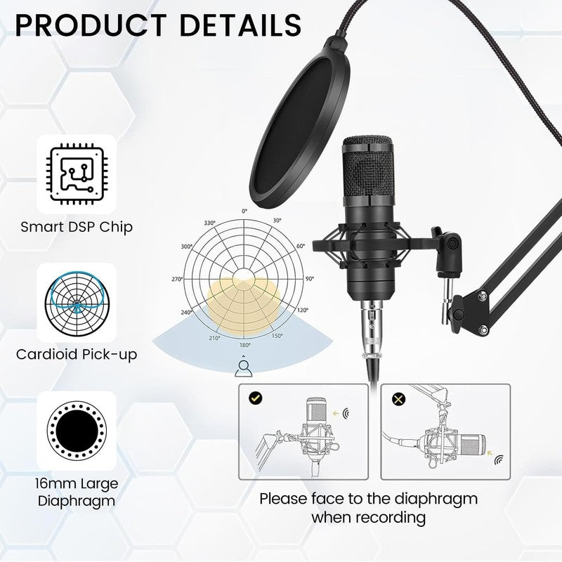 Podcast Equipment Bundle Mic & Voice Changer Audio Interface for Streaming1