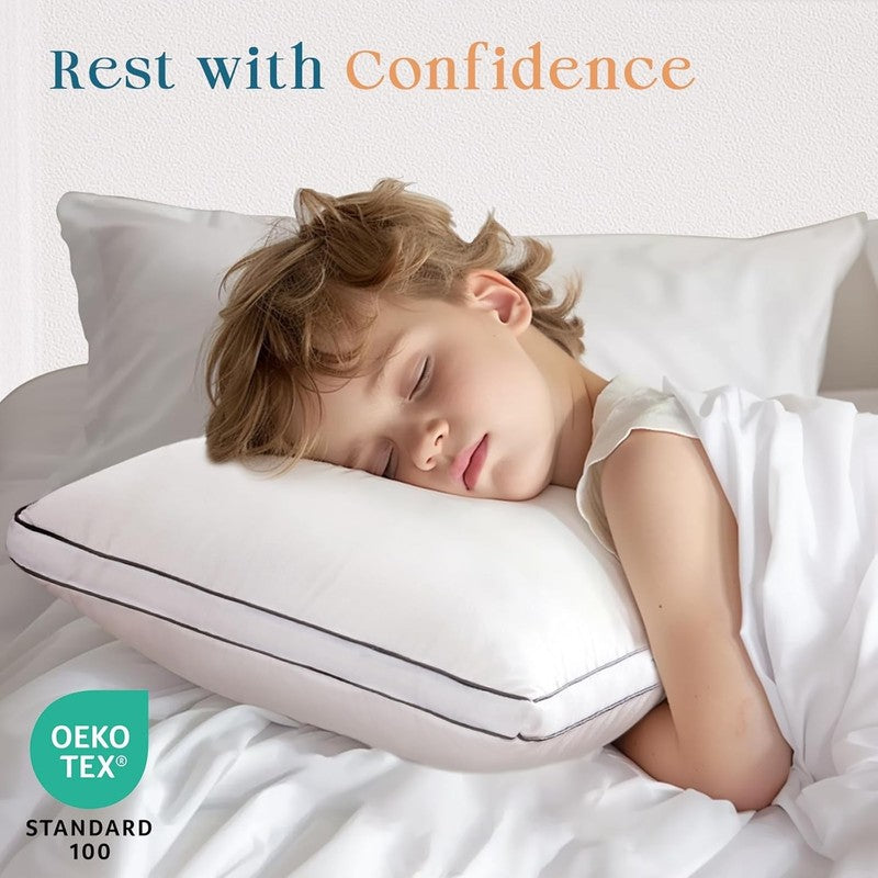 4 Pack Queen Bed Pillows Hotel Collection Down Alternative 20x30"6