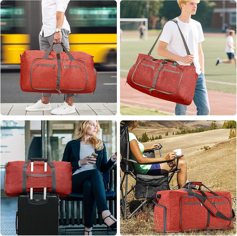 Foldable Travel Duffle Bag 65L 85L 115L Water Resistant Overnight Luggage8
