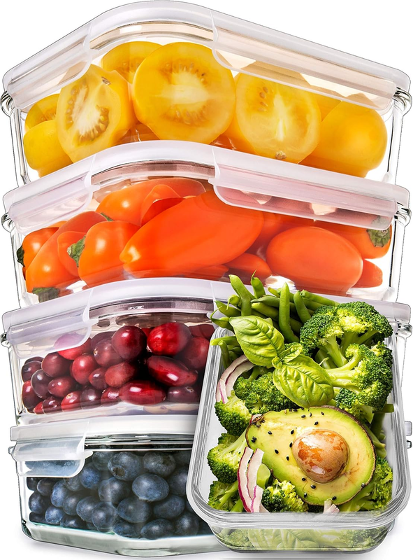 Prepnaturals 5 Pack 30oz Glass Meal Prep Containers Multi Compartment10