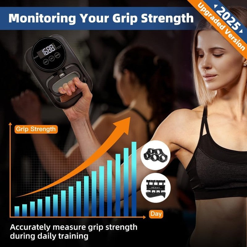 Hand Grip Strength Tester 265Lbs, LED Display, Grip Trainer for Home & Gym1
