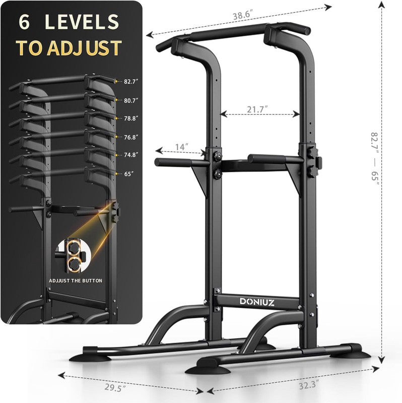 Power Tower Pull up Bar & Dip Station, Multi Function Home Gym Strength Trainer3