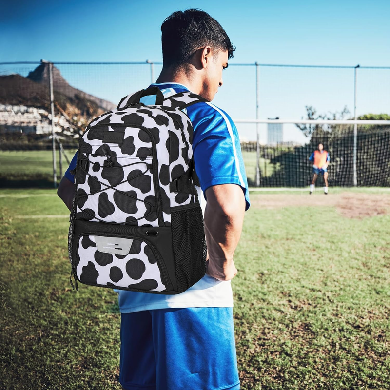 Soccer Basketball Backpack w/ Ball & Shoe Compartment Sports Travel Bag5