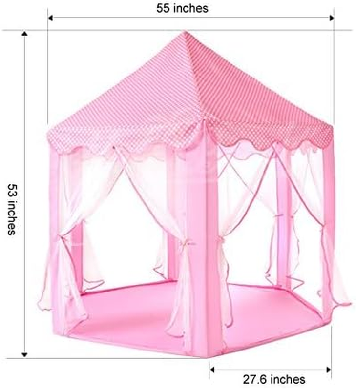 Large Princess Play Tent for Kids with Star Lights - Indoor/Outdoor Fun2