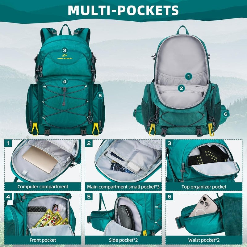 40L Hiking Backpack – Waterproof Lightweight Camping Daypack with Rain Cover,3